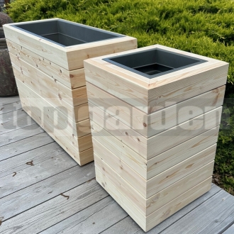 Drevený kvetináč Borovica S