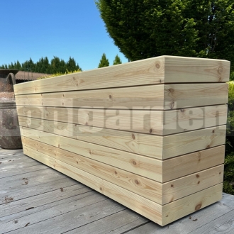 Drevený kvetináč Borovica XL Double